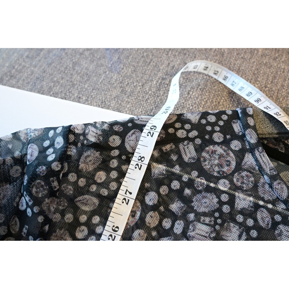 Raf Simons Mesh Gemstone Print Top Women Medium - Picture 7 of 7